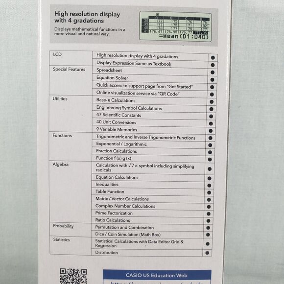 CASIO FX-991CW ClassWiz Scientific Calculator Math Algebra New Sealed in Box - Picture 8 of 10